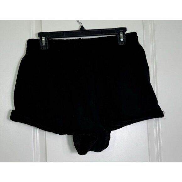 Pink Victoria's Secret Fleece Classic Shorts Womens Large‎ Black Sweat shorts - Picture 2 of 6